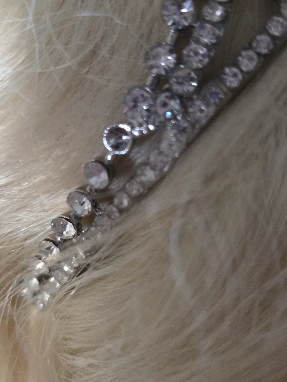 Silver Crystal Starburst Tiara - Elegant Women's Headpiece